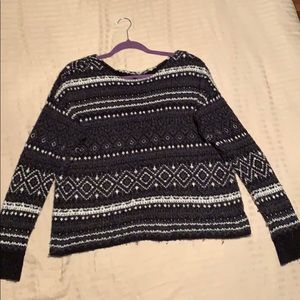 American Eagle Outfitters Black and White Sweater
